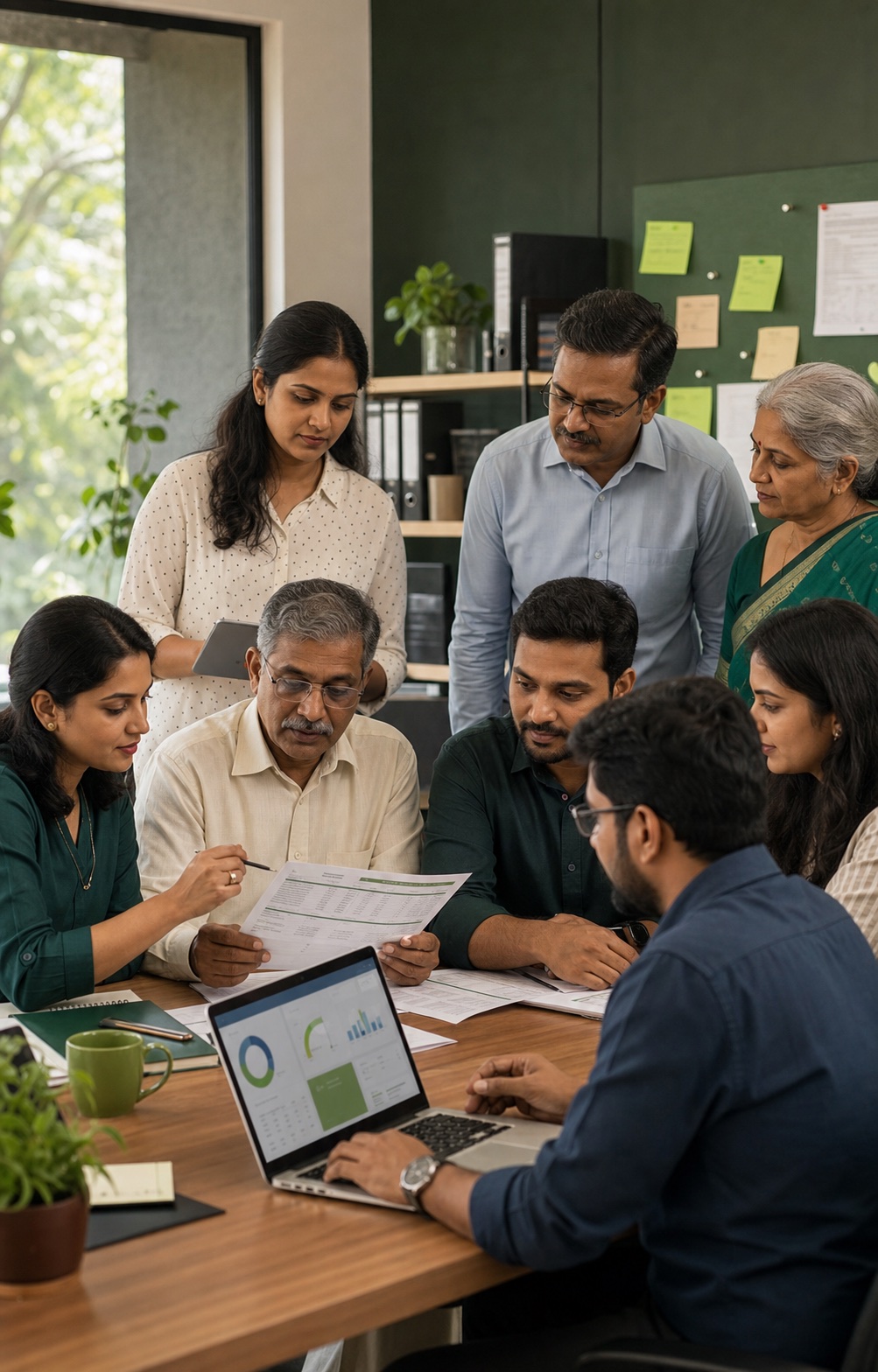 Indian HR, payroll, compliance, and technology professionals working together on a payroll operation